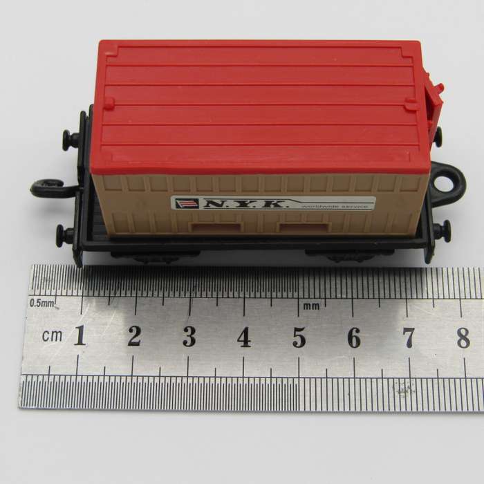 Matchbox #25 Flat car and container train wagon in box ( lid missing )