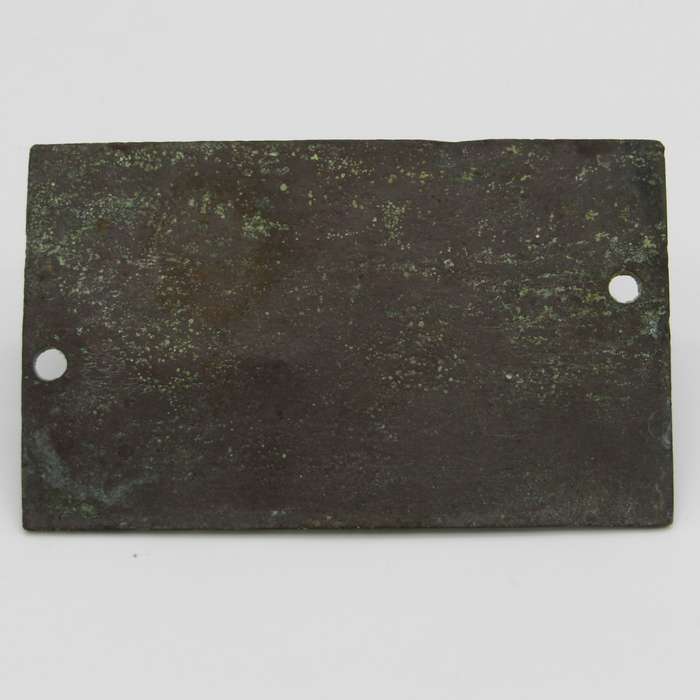 Vintage brass Sonar calibration plaque for boat / yacht