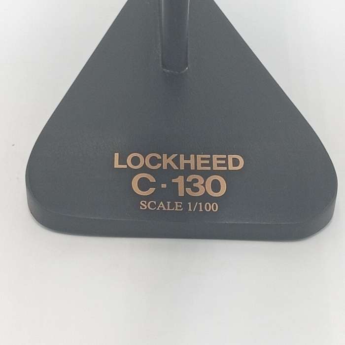 US Air Force Lockheed C130 wooden plane model - scale 1/ 100
