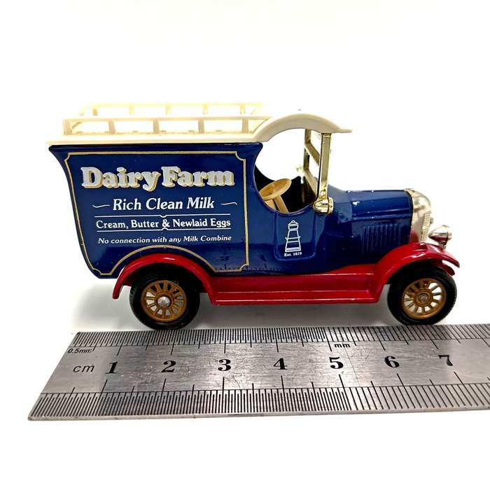 Lledo die-cast model car - advertisement model for `Dairy farm` in box