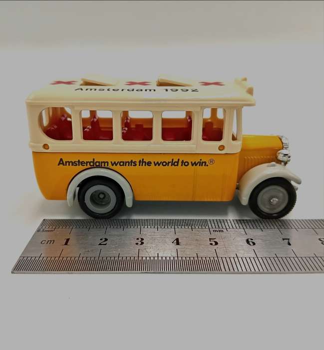 Lledo promotional model Amsterdam 1992 `Amsterdam heeft`t Olympisch Vuur` die-cast bus in box