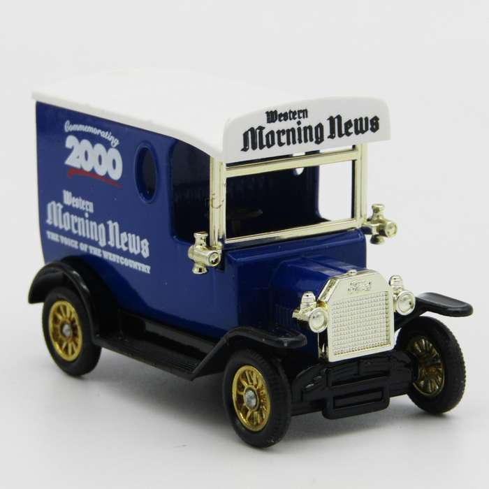 Lledo Ford Model T Western Morning News delivery van in box