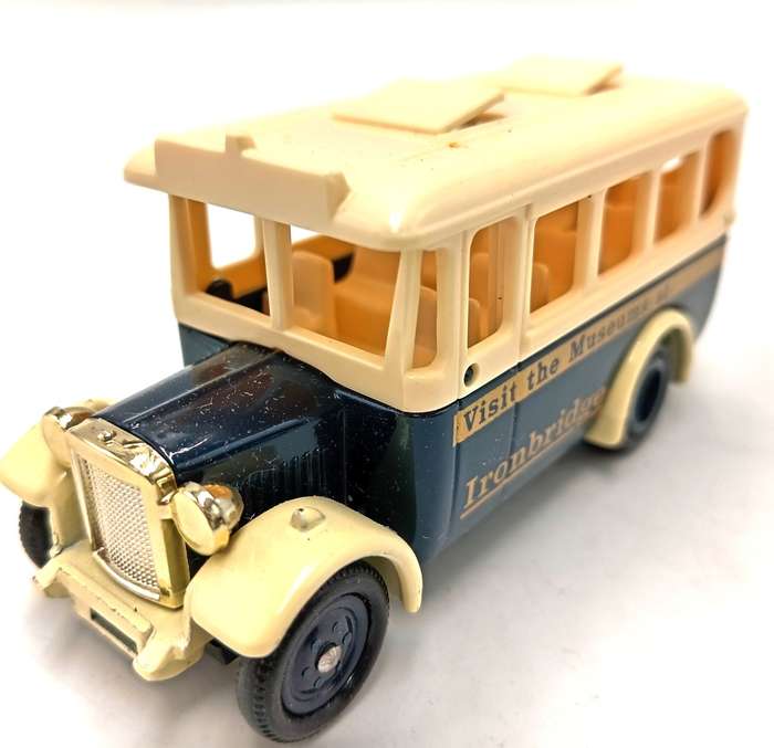 Lledo Dennis Coach - Ironbridge Museums advertising model car in box