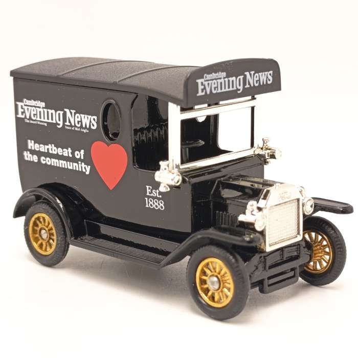 Lledo Ford Model T Cambridge Evening News delivery van model car in box
