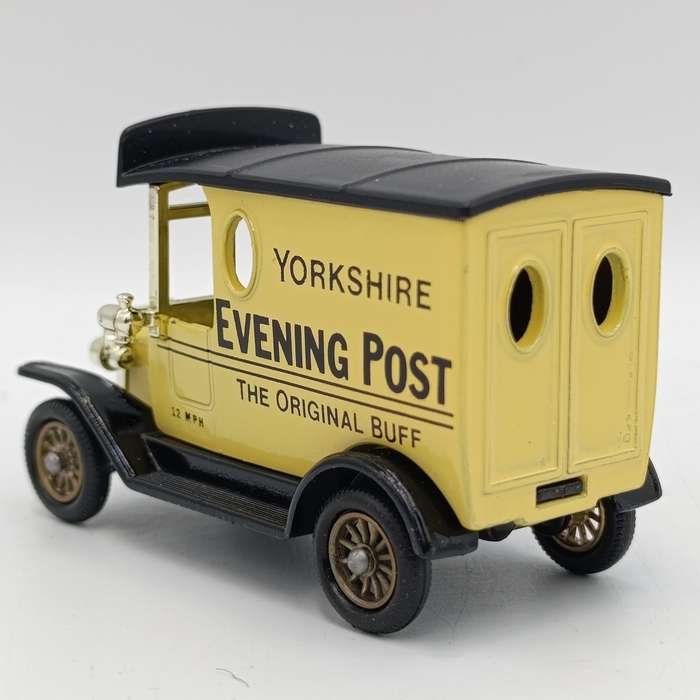 Lledo Ford model T advertisement van - Yorkshire `Evening Post` - in box with figurines