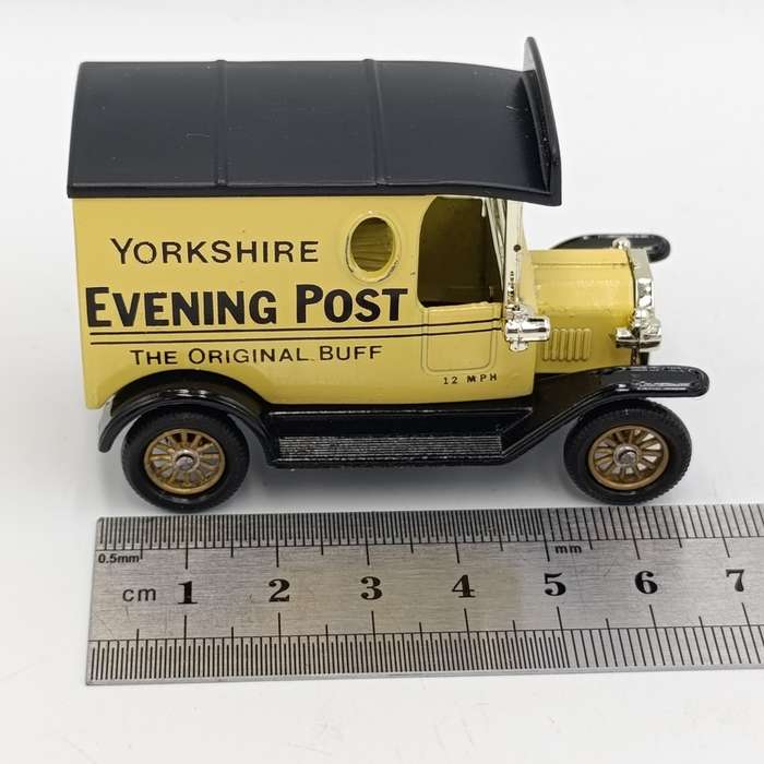 Lledo Ford model T advertisement van - Yorkshire `Evening Post` - in box with figurines