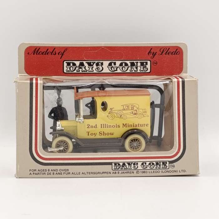 Lledo Ford Model T advertisement die-cast model van - `2nd Illinois miniature Toy show` - in box