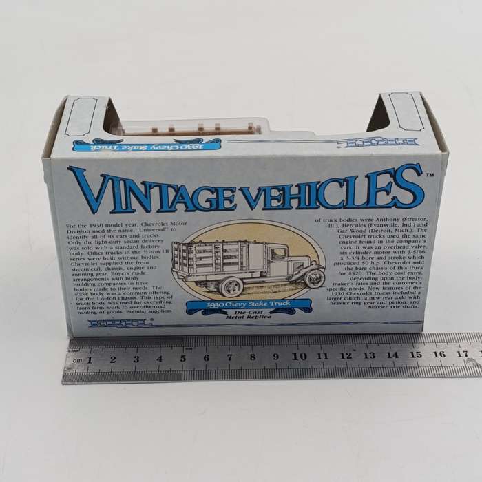 ERTL Vintage Vehicles 1930 Chevy Stake truck die-cast model - sealed in box - scale 1/43