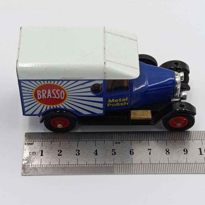 Matchbox 1929 Morris Light Van - Brasso metal polish advertising - models of Yesteryear
