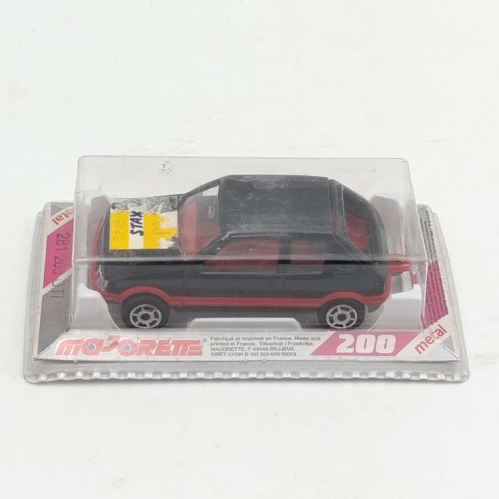 Vintage Majorette #281 Peugeot 205 GTI die-cast toy car - still sealed in pack