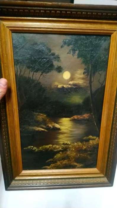 1924 painting in frame