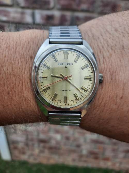 Vintage rotary gold dial