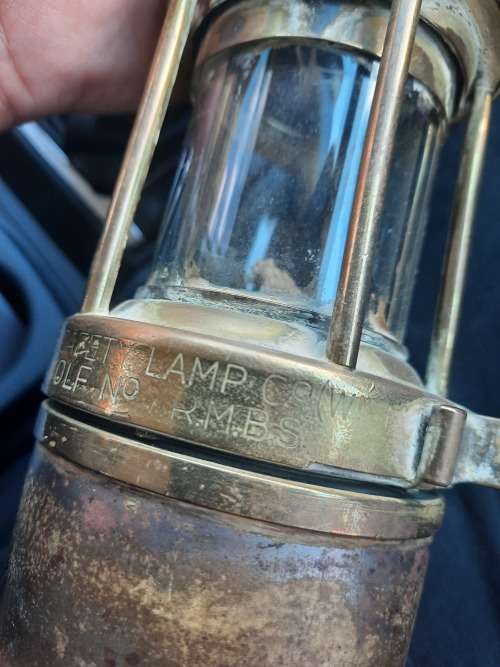 vintage wolf lamp