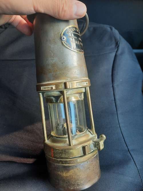 vintage wolf lamp