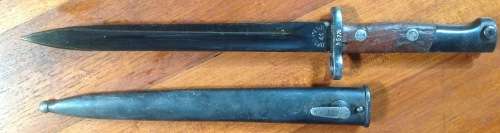 Vintage Bayonet - Yugoslav postwar 1924 type bayonet