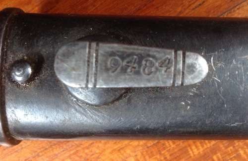 Vintage Bayonet - Yugoslav postwar 1924 type bayonet