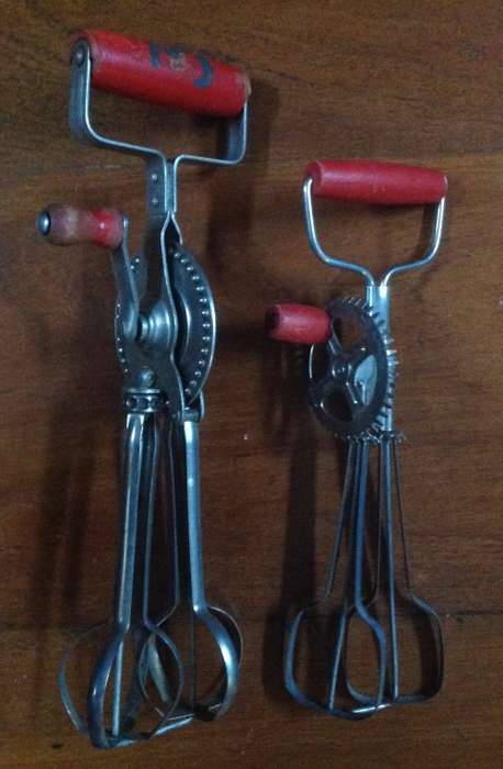 Vintage egg beaters - Big and small (x2) - both working