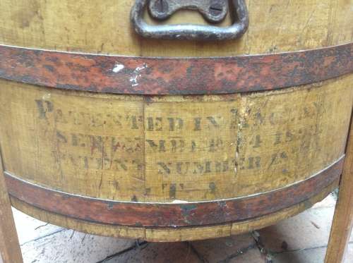 Museum piece - hand propelled wooden washing machine - once in a lifetime item