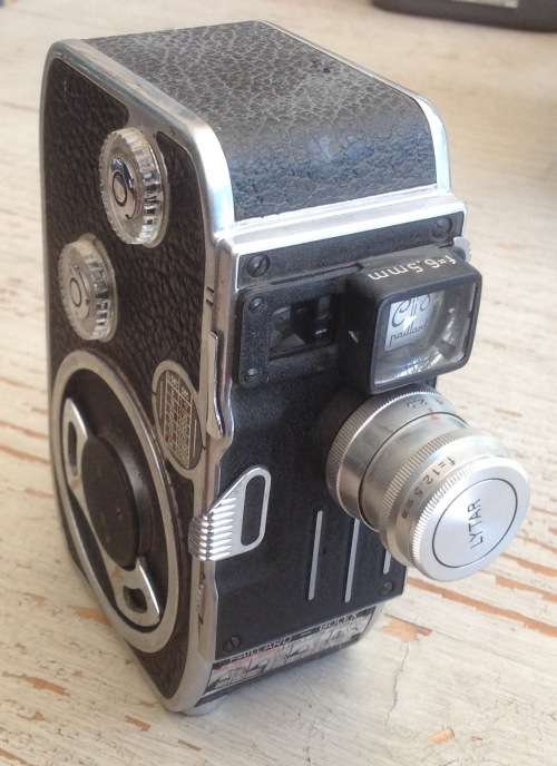 Vintage 8mm Paillard Bolex movie camera - motor runs