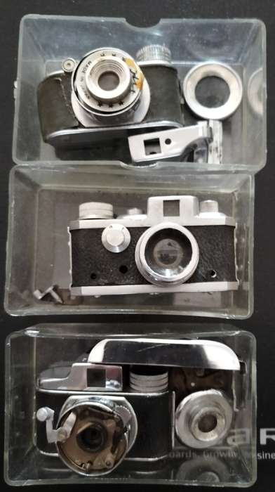 Vintage miniature camera spares (x 3)