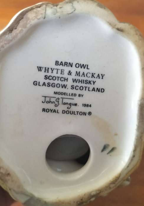 Whiskey advertising/decanter - Royal Doulton - Whyte and Mackay - Barn Owl