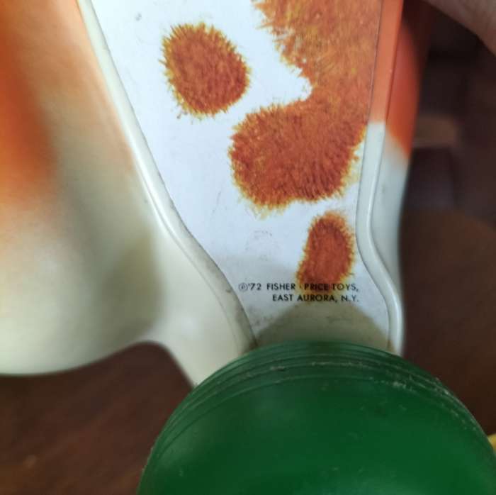 Vintage Fisher Price Cow (1972) - functional