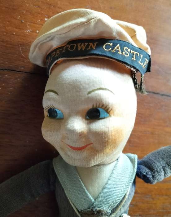 Vintage Union Castle souvenir sailor doll (3))