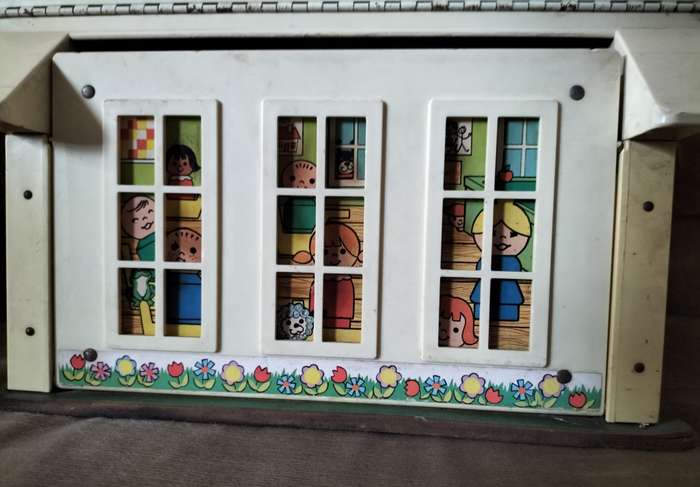 Vintage Fisher Price Toy - Play family School