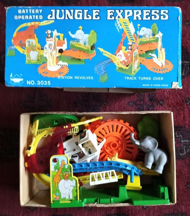 New old stock - Vintage toy - Battery operated Jungle Express
