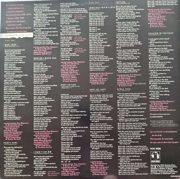 Linda Ronstadt - Mad Love (Vintage Vinyl / LP)