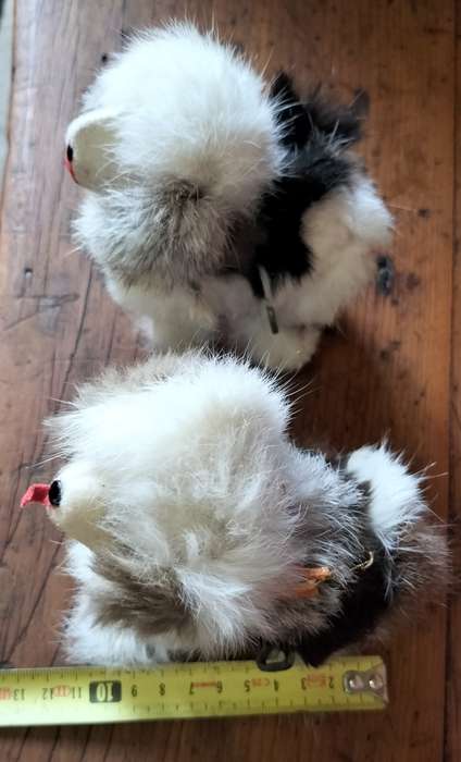 Antique wind-up toy dogs (x2)