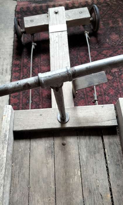 Sturdy wooden soap box cart (kaskar)
