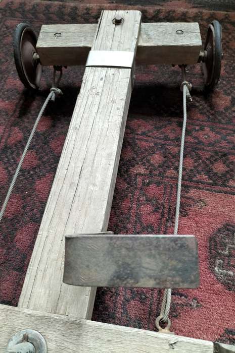 Sturdy wooden soap box cart (kaskar)