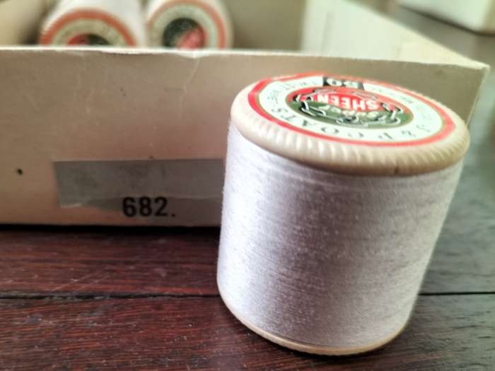 Vintage boxed Cotton thread / Coats Super Sheen (x 4))