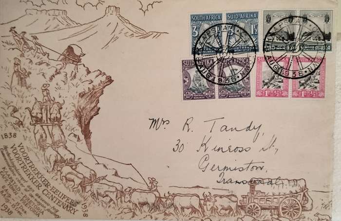 Voortrekker Monument - Commemorative cover - 1938
