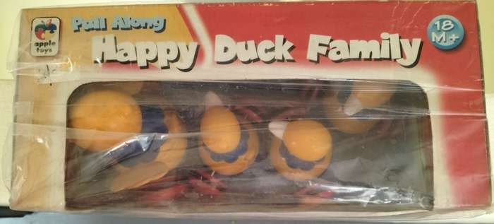 Vintage toy - Pull along Happy Duck (New old stock)