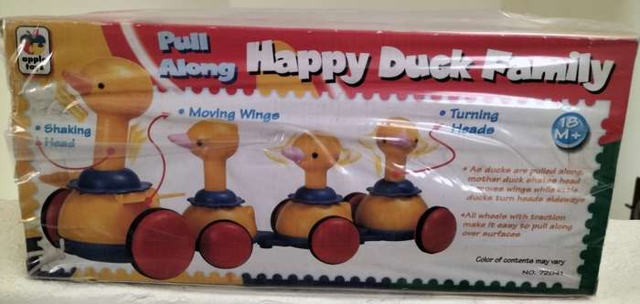 Vintage toy - Pull along Happy Duck (New old stock)