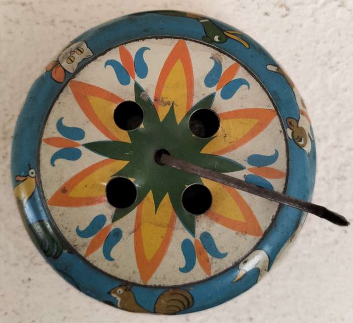Vintage German tin toy - music box