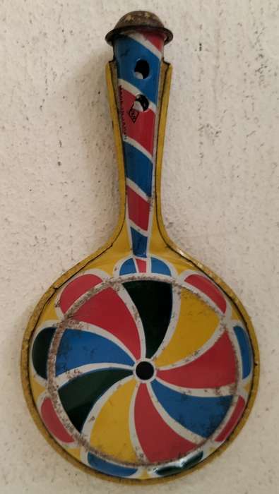 Vintage tin toy - rattle/flute