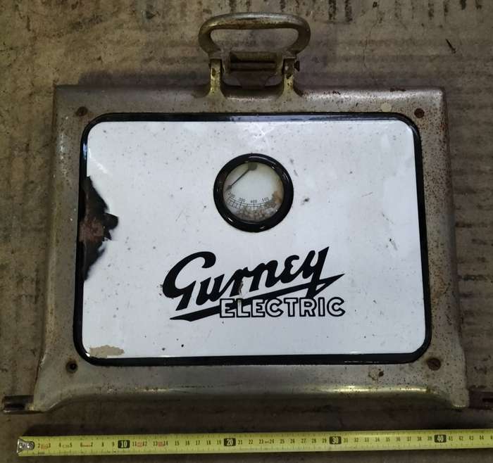 Vintage Gurney Electric enamel oven door
