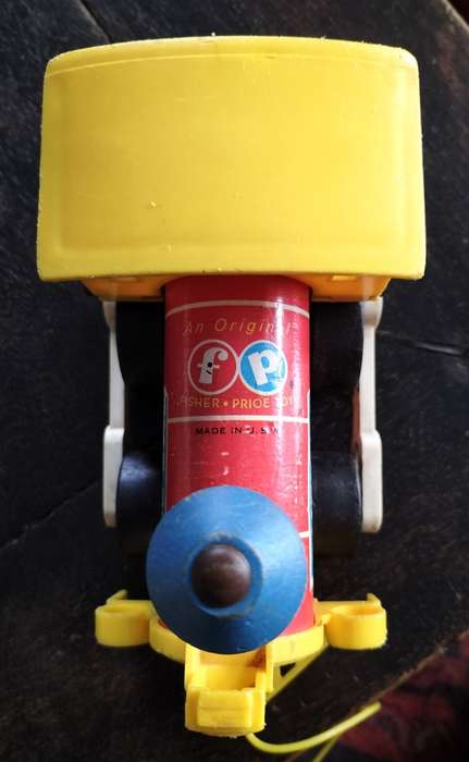 60-year old Fisher Price Toot Toot train (1964)
