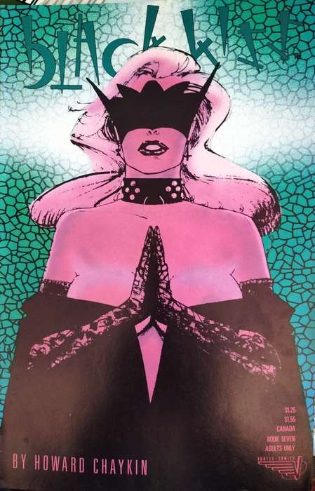 Vintage Vortex comics - Black Kiss No 1, 3, 4, 5 & 7 - Adult material