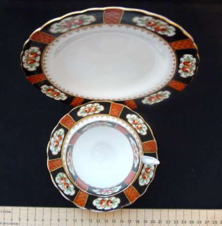 Vintage Chelson China Trio Tea Cup Saucer and Side Plate.