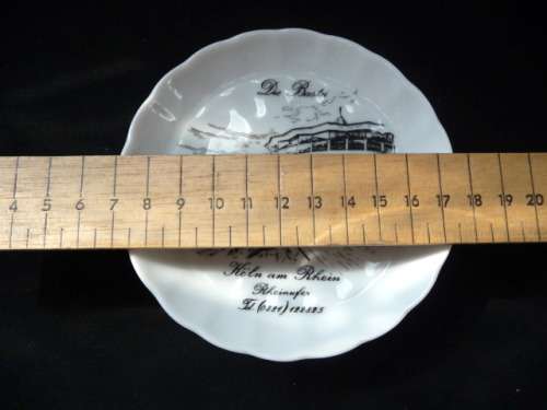 Vintage Koln am Rhein Souvenir Travel Germany Rhine Bastei Opernhaus Pin Dishes x 3.