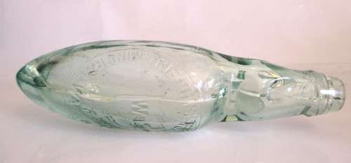 Vintage Chrislehurst Mineral Water Works Glass Bottle. Please note inside crack.