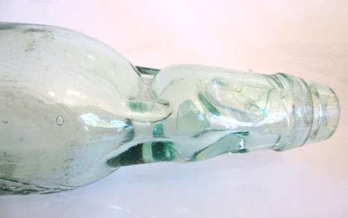 Vintage Chrislehurst Mineral Water Works Glass Bottle. Please note inside crack.