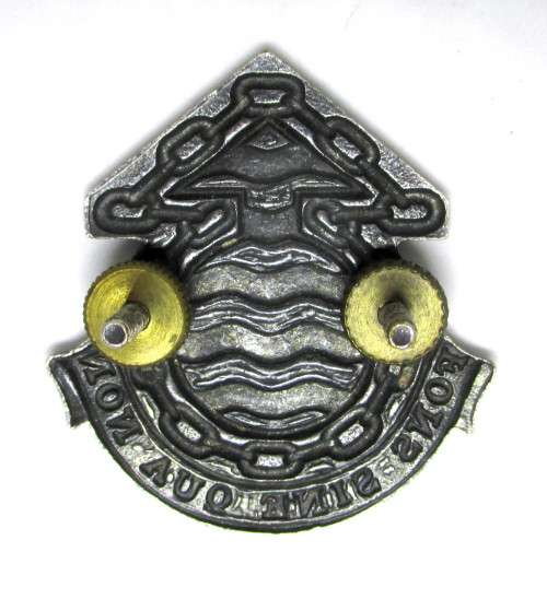 South Africa Ordnance Service Corps Chrome and Enamel Badge
