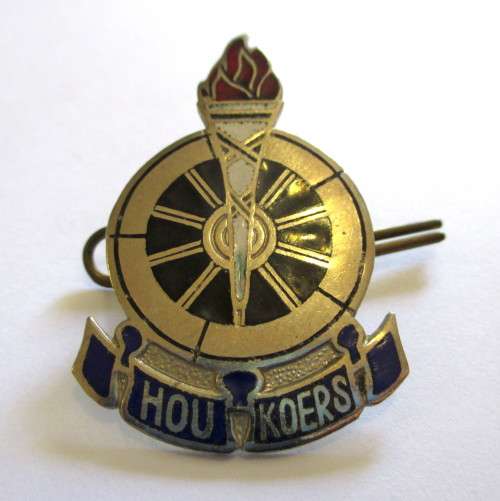 Enamel Voortrekker Cap Badge.