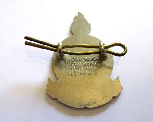Enamel Voortrekker Cap Badge.
