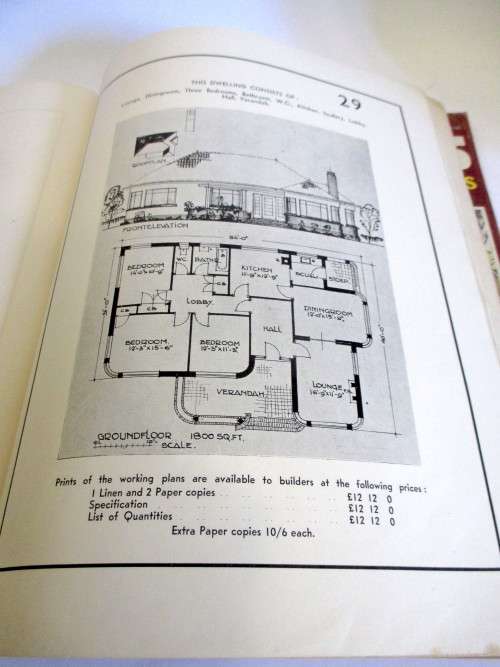 Vintage Pre 1960 0 House Plans for SA Builders with 2 Home Plan Magazines, 1982
